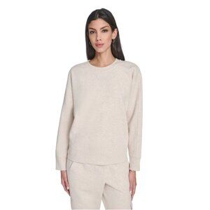 DKNY Women's Hi-Lo Crewneck Sweatshirt